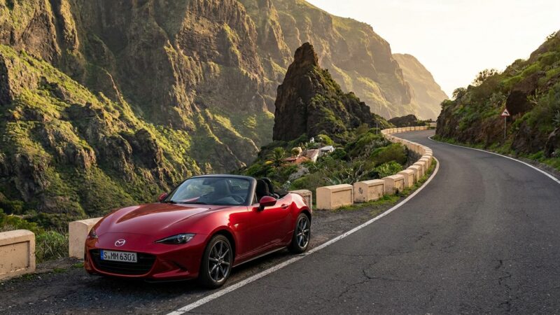 Recenzja jazdy Mazdą MX-5 Cabrio 2.0 na Teneryfie