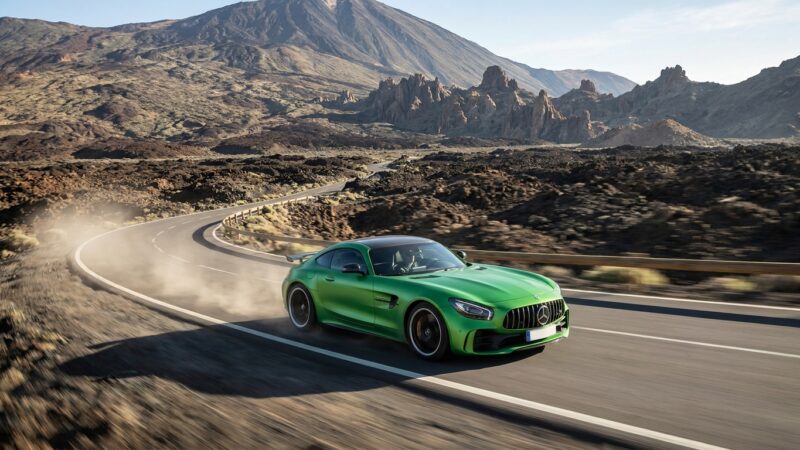 Recenzja jazdy Mercedes-AMG GT R Coupe na Tenerife