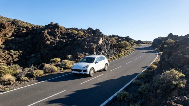 Recenzja jazdy Porsche Cayenne E-Hybrid na Teneryfie